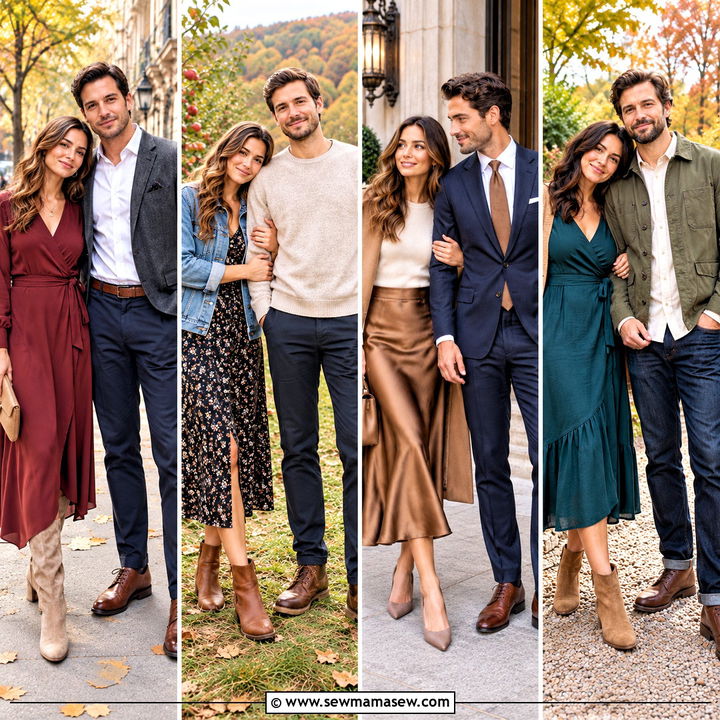 15 Fall Photos Couples Outfits for Sweet Outdoor Memories
