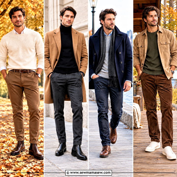 15 Fall Photoshoot Men Outfits for Relaxed, Polished Style