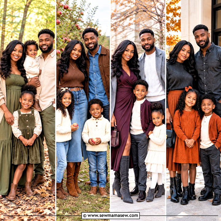 15 Fall Photoshoot Outfits Family Black for Chic Portraits
