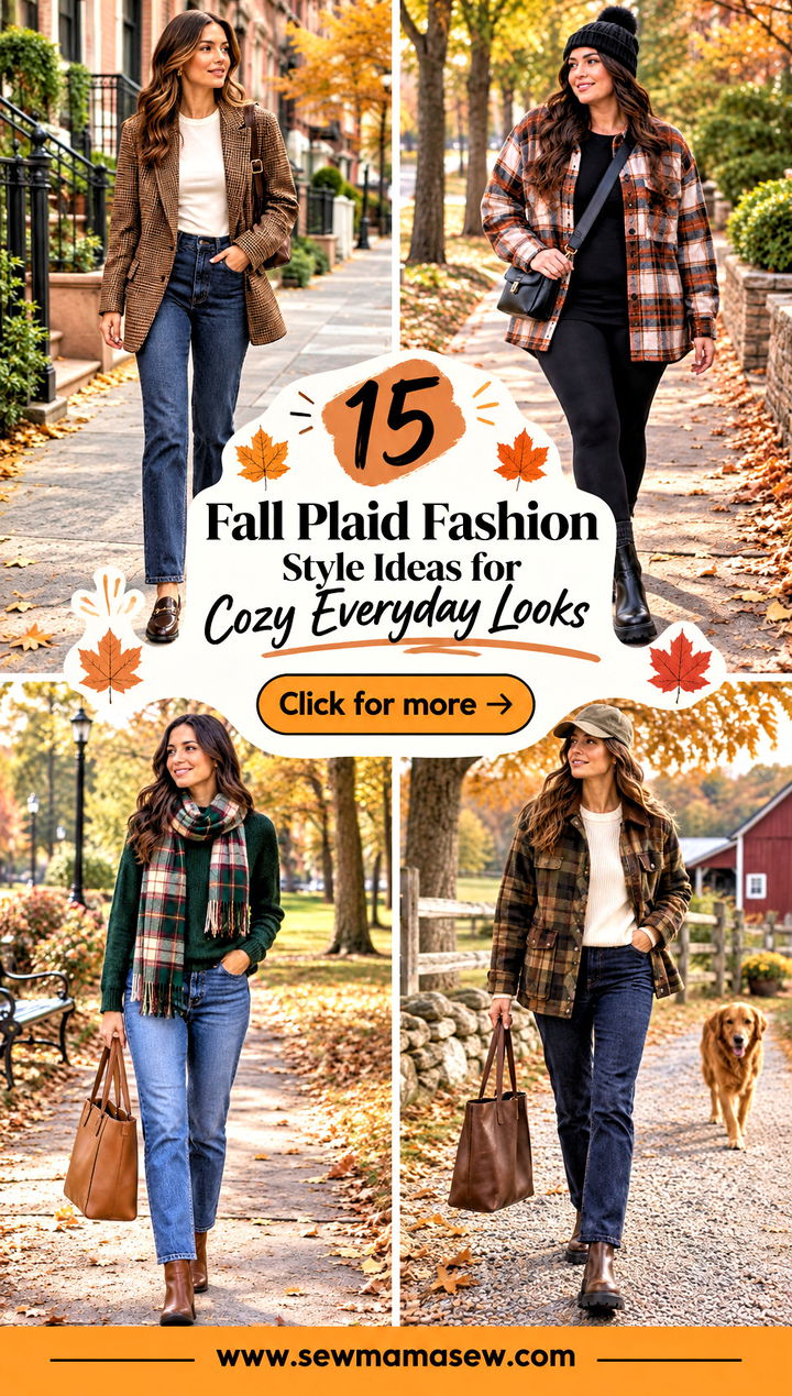 15 Fall Plaid Fashion Style Ideas for Cozy Everyday Looks - 15 Fall Plaid Fashion Style Ideas for Cozy Everyday Looks