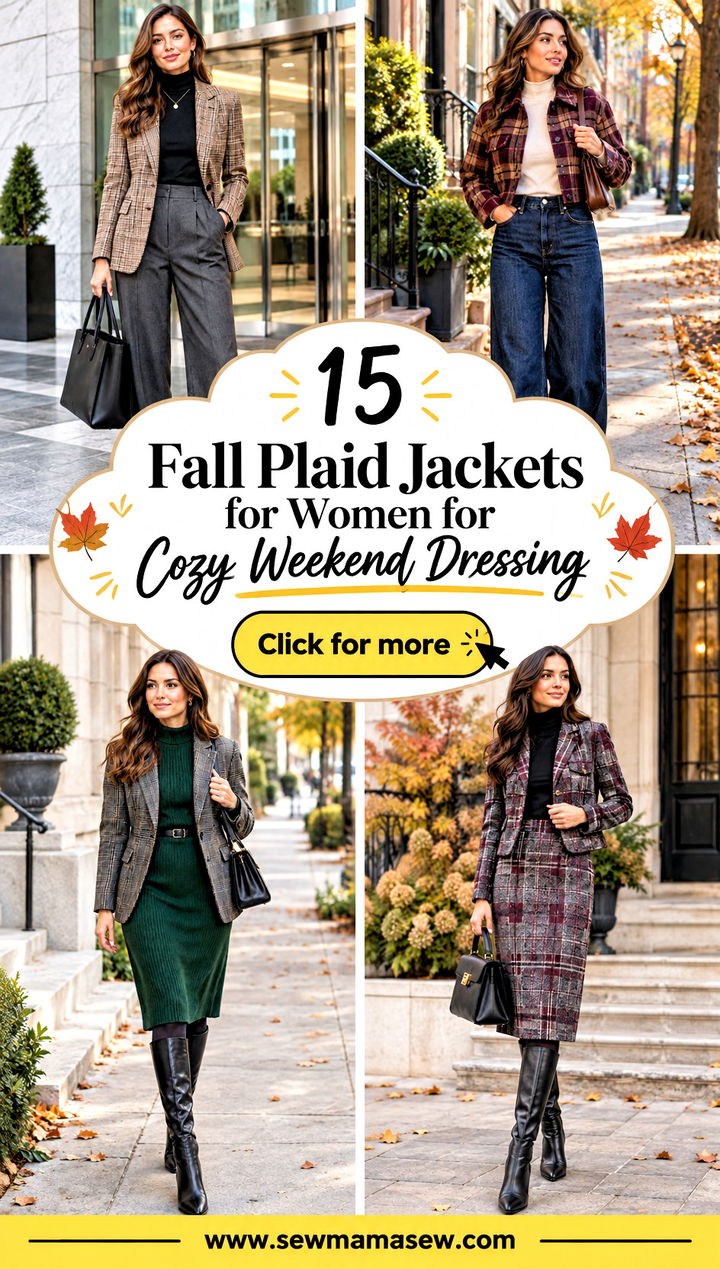 15 Fall Plaid Jackets for Women for Cozy Weekend Dressing - 15 Fall Plaid Jackets for Women for Cozy Weekend Dressing