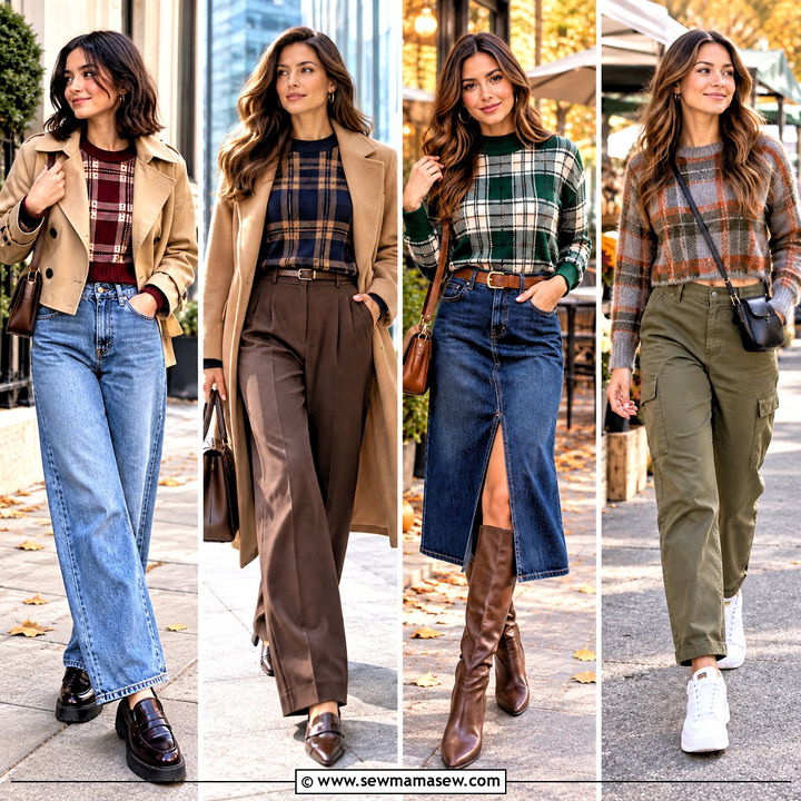 15 Fall Plaid Sweater Style Ideas for Cozy Weekend Looks