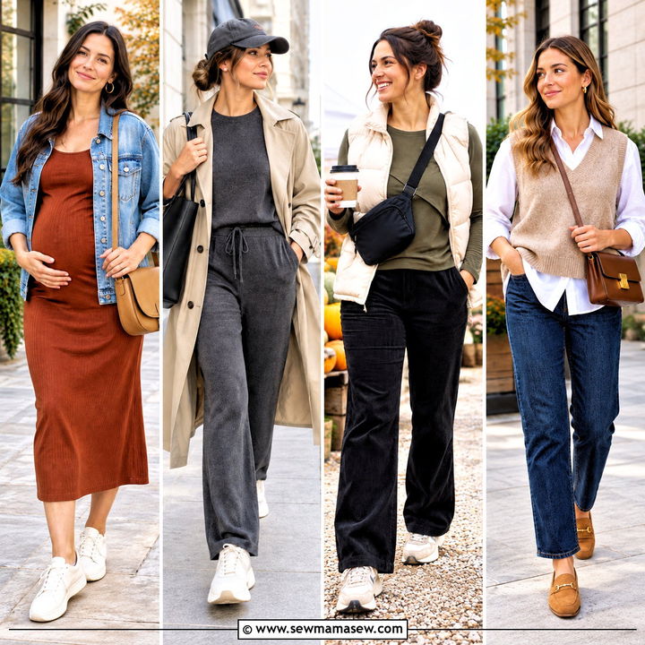 15 Fall Postpartum Wardrobe Ideas for Cozy New-Mom Style