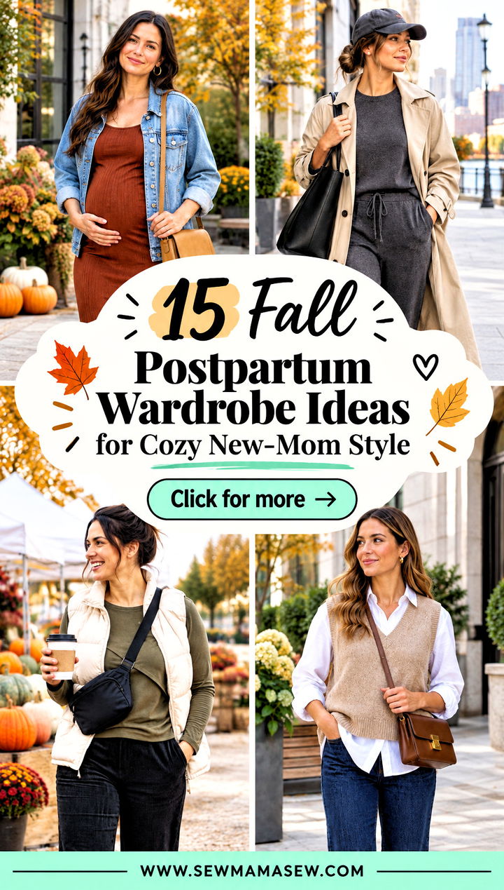 15 Fall Postpartum Wardrobe Ideas for Cozy New-Mom Style - 15 Fall Postpartum Wardrobe Ideas for Cozy New-Mom Style