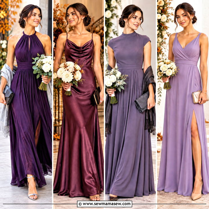 15 Fall Purple Bridesmaid Dresses for a Dreamy Bridal Party