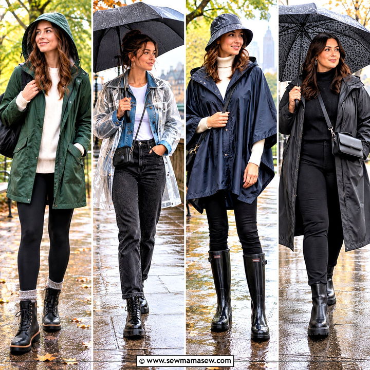 15 Fall Raining Day Outfit Ideas for Cozy, Stylish Commutes