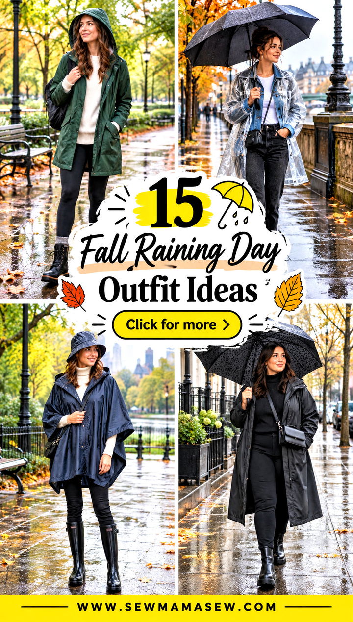 15 Fall Raining Day Outfit Ideas for Cozy Stylish Commutes - 15 Fall Raining Day Outfit Ideas for Cozy, Stylish Commutes