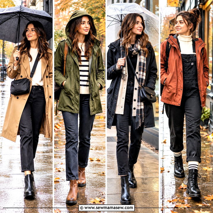 15 Fall Rainy Day Outfits Comfy Enough for Cozy Coffee Runs
