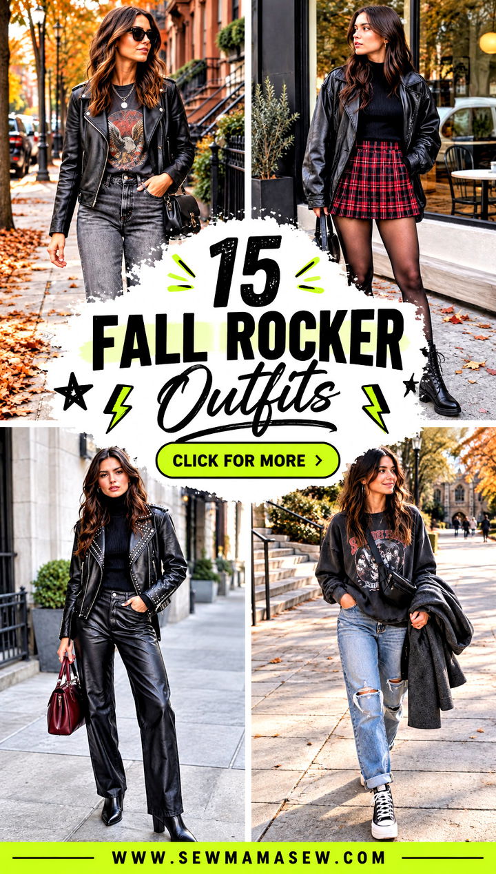 15 Fall Rocker Outfits for Bold Concert Nights and Beyond - 15 Fall Rocker Outfits for Bold Concert Nights and Beyond