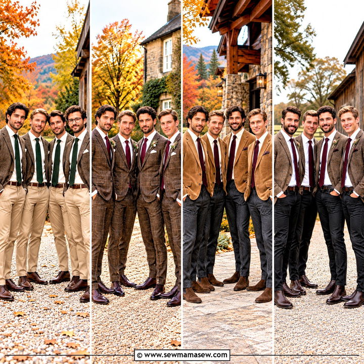 15 Fall Rustic Groomsmen Attire Ideas for Charming Weddings