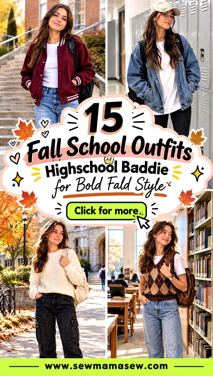 15 Fall School Outfits Highschool Baddie for Bold Fall Style - 15 Fall School Outfits Highschool Baddie for Bold Fall Style