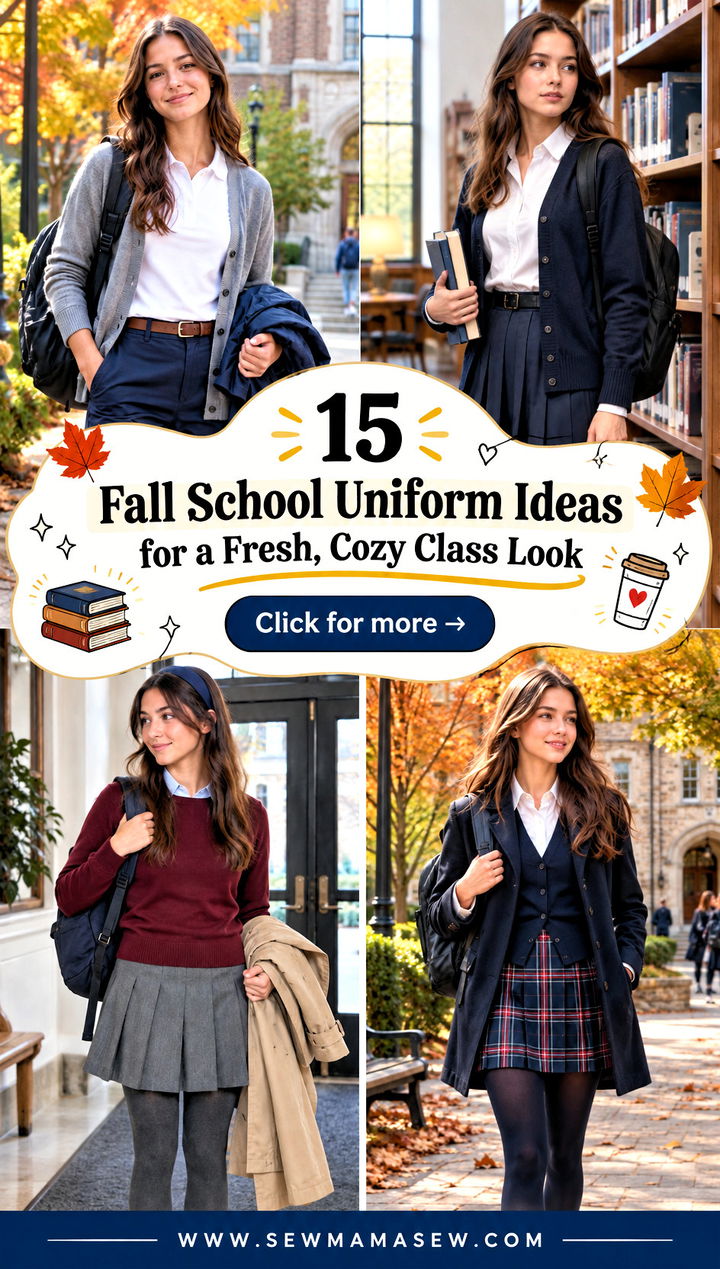 15 Fall School Uniform Ideas for a Fresh Cozy Class Look - 15 Fall School Uniform Ideas for a Fresh, Cozy Class Look