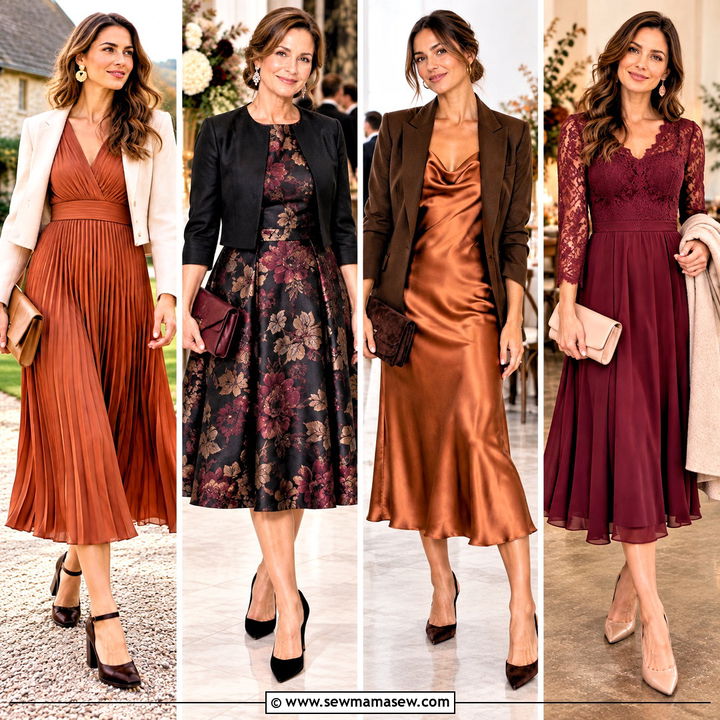 15 Fall Semi Formal Dresses Wedding Guest: Chic Fall Picks