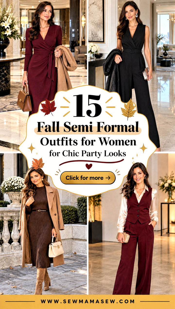 15 Fall Semi Formal Outfits for Women for Chic Party Looks - 15 Fall Semi Formal Outfits for Women for Chic Party Looks