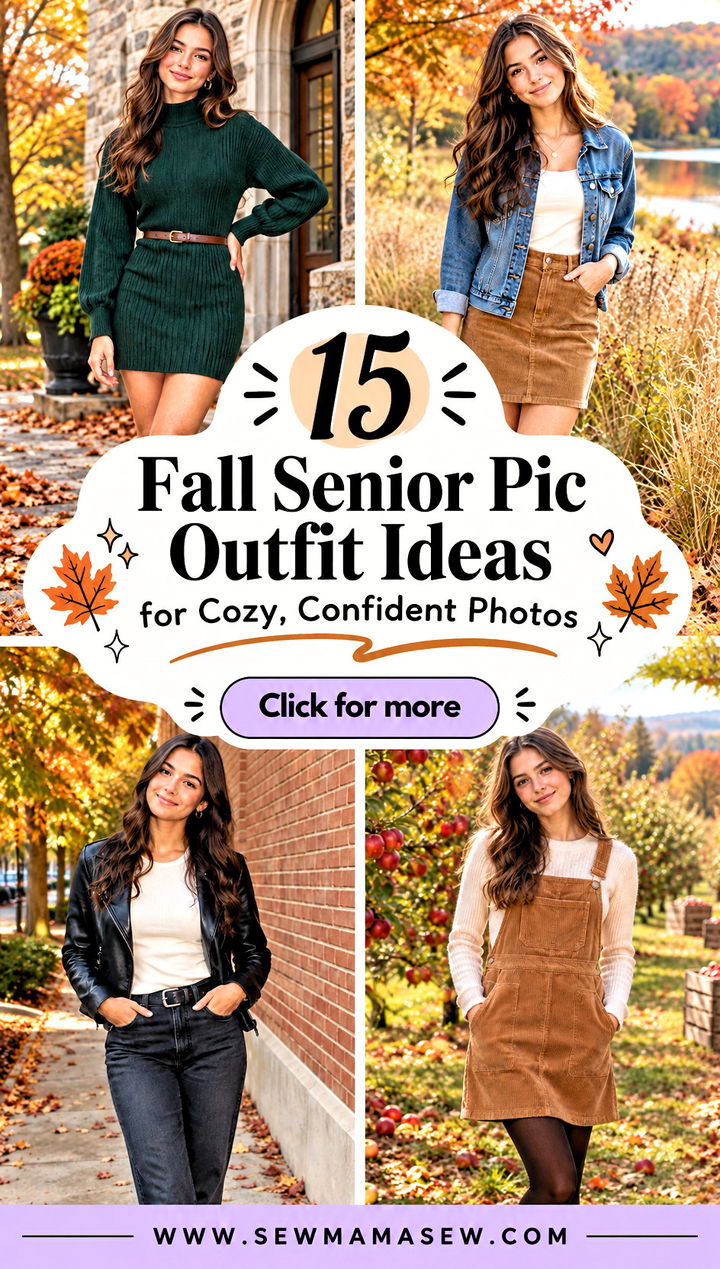 15 Fall Senior Pic Outfit Ideas for Cozy Confident Photos - 15 Fall Senior Pic Outfit Ideas for Cozy, Confident Photos