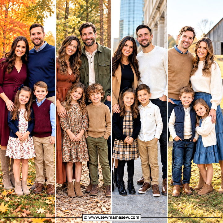 15 Fall Session Outfits for Family for Cozy Outdoor Photos
