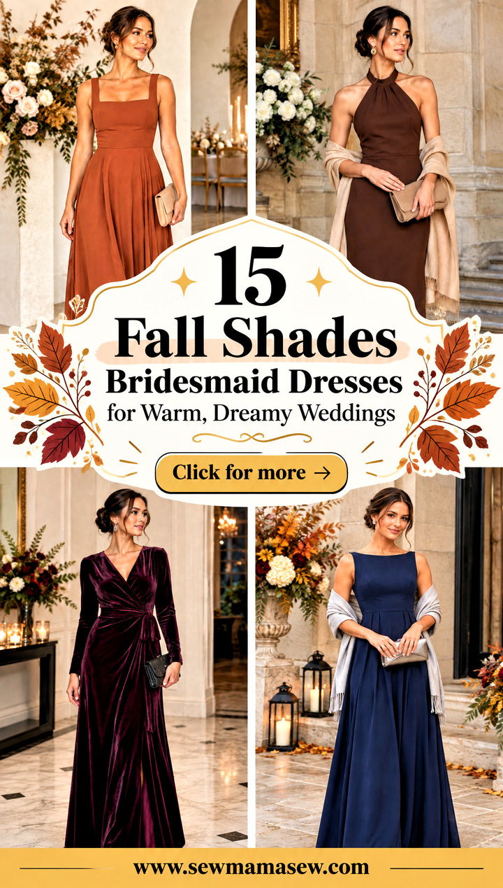 15 Fall Shades Bridesmaid Dresses for Warm Dreamy Weddings - 15 Fall Shades Bridesmaid Dresses for Warm, Dreamy Weddings