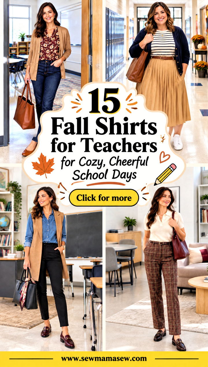 15 Fall Shirts for Teachers for Cozy Cheerful School Days - 15 Fall Shirts for Teachers for Cozy, Cheerful School Days