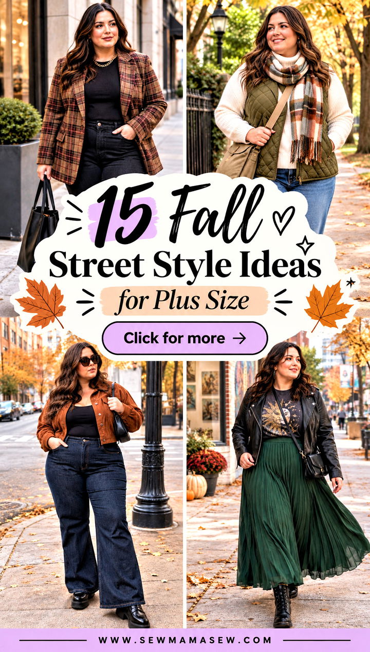 15 Fall Street Style Ideas for Plus Size Chic Daily Looks - 15 Fall Street Style Ideas for Plus Size: Chic Daily Looks