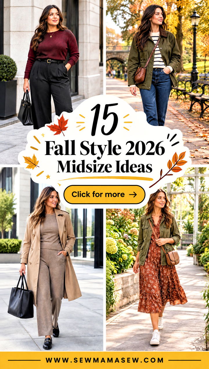 15 Fall Style 2026 Midsize Ideas for Cozy Confident Looks - 15 Fall Style 2026 Midsize Ideas for Cozy, Confident Looks