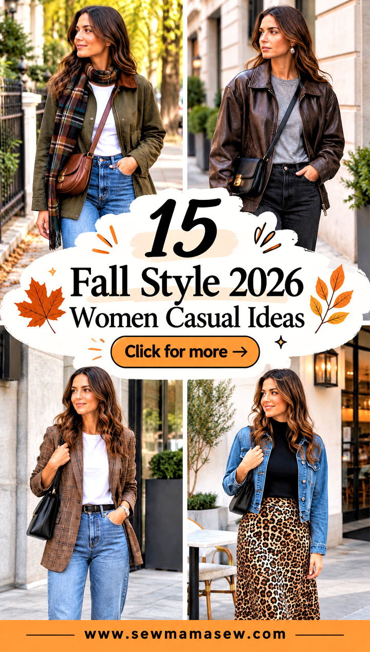 15 Fall Style 2026 Women Casual Ideas for Cozy Weekends - 15 Fall Style 2026 Women Casual Ideas for Cozy Weekends