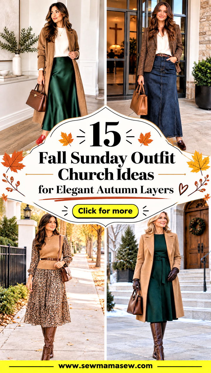 15 Fall Sunday Outfit Church Ideas for Elegant Autumn Layers - 15 Fall Sunday Outfit Church Ideas for Elegant Autumn Layers