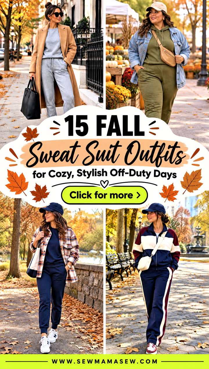 15 Fall Sweat Suit Outfits for Cozy Stylish Off-Duty Days - 15 Fall Sweat Suit Outfits for Cozy, Stylish Off-Duty Days
