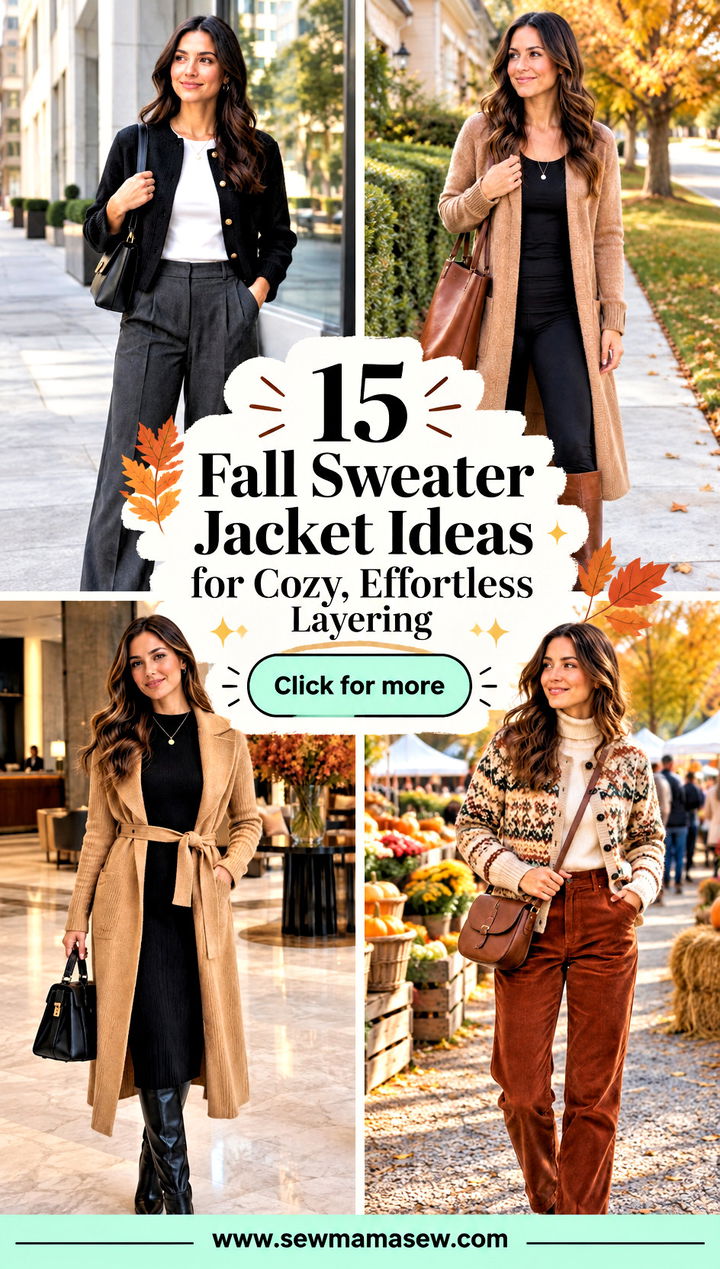 15 Fall Sweater Jacket Ideas for Cozy Effortless Layering - 15 Fall Sweater Jacket Ideas for Cozy, Effortless Layering