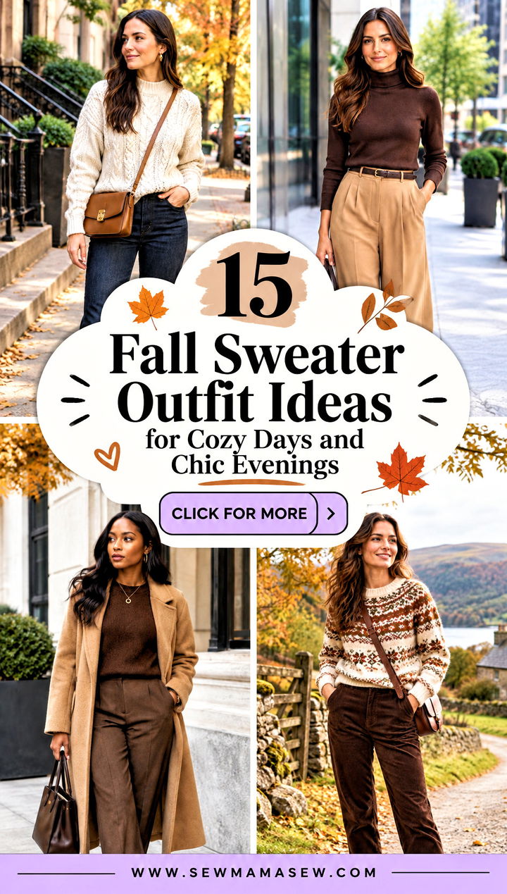 15 Fall Sweater Outfit Ideas for Cozy Days and Chic Evenings - 15 Fall Sweater Outfit Ideas for Cozy Days and Chic Evenings