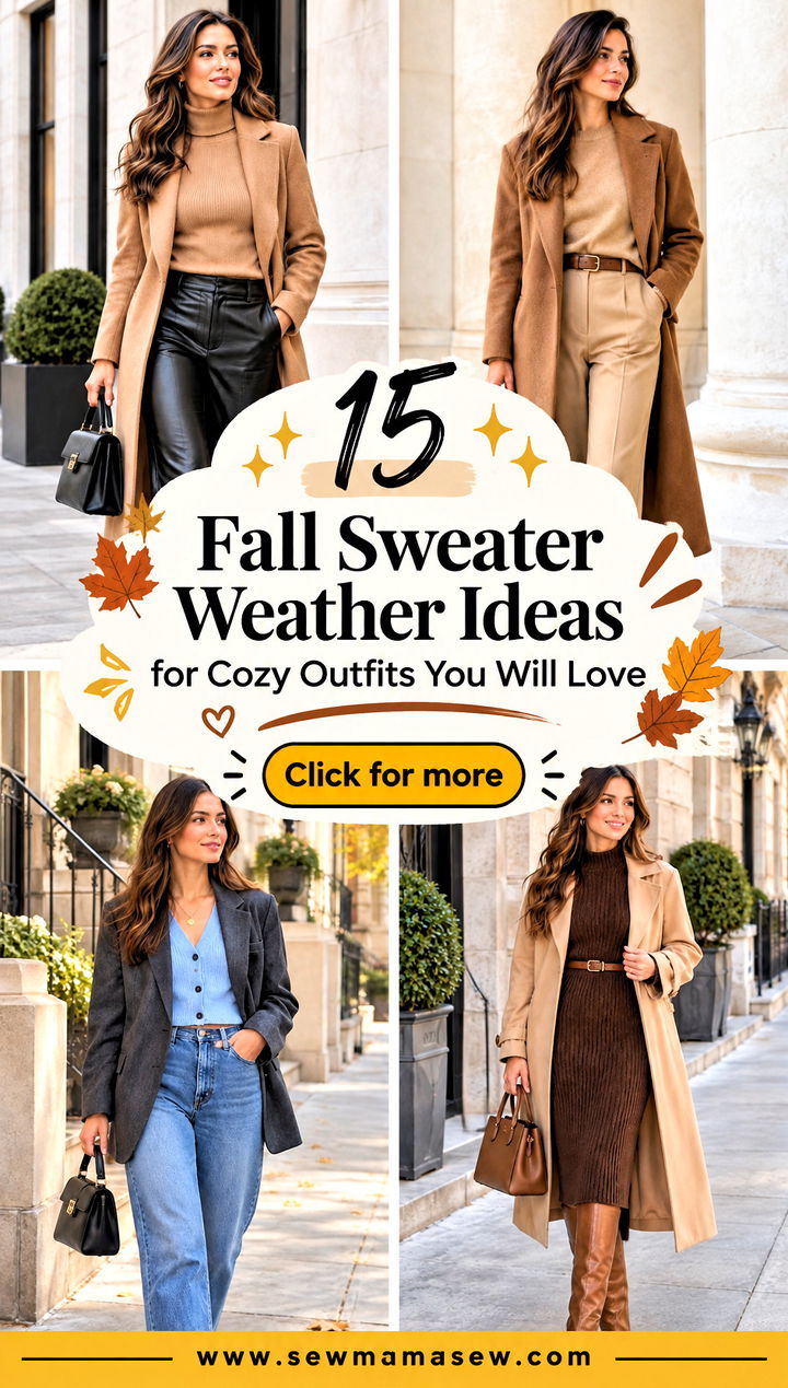 15 Fall Sweater Weather Ideas for Cozy Outfits You Will Love - 15 Fall Sweater Weather Ideas for Cozy Outfits You Will Love