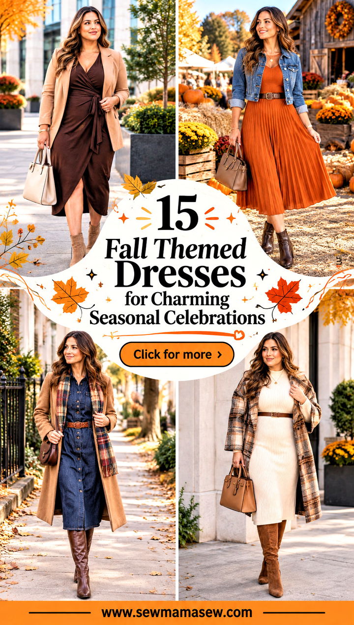 15 Fall Themed Dresses for Charming Seasonal Celebrations - 15 Fall Themed Dresses for Charming Seasonal Celebrations