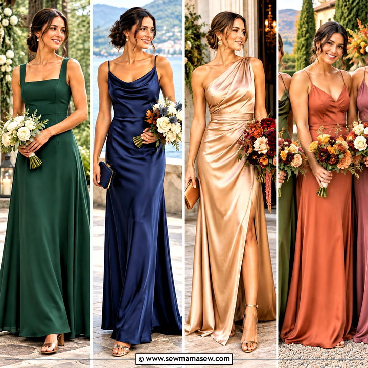 15 Fall Tone Bridesmaid Dresses for a Warm, Romantic Wedding