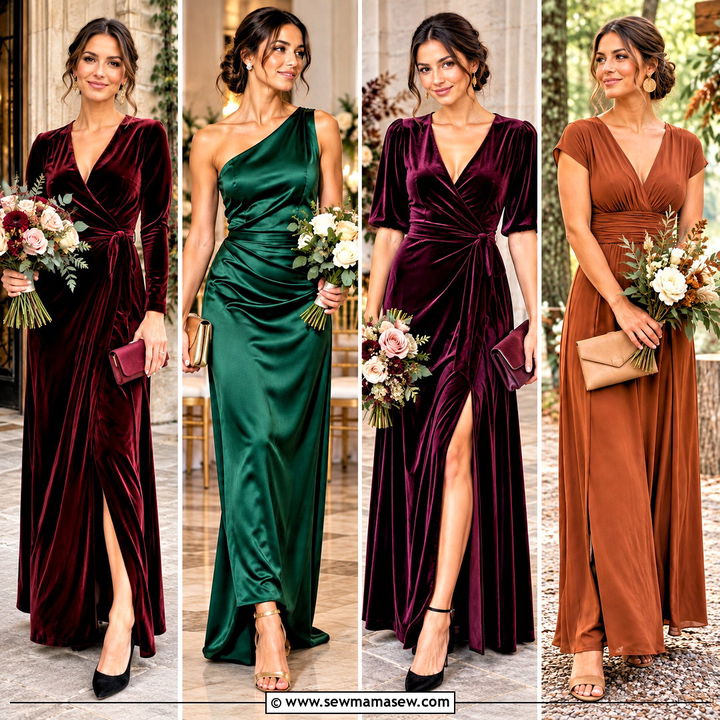 15 Fall Tones Bridesmaid Dresses for a Charming Ceremony