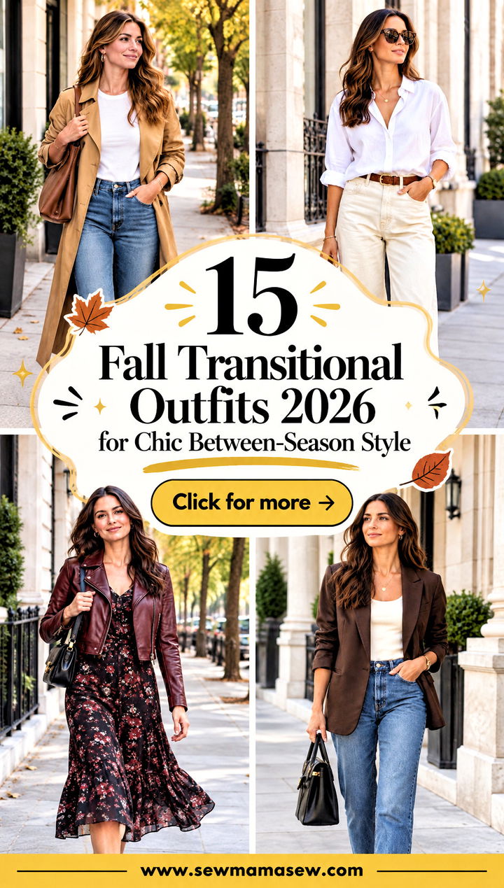15 Fall Transitional Outfits 2026 for Chic Between-Season Style - 15 Fall Transitional Outfits 2026 for Chic Between-Season Style