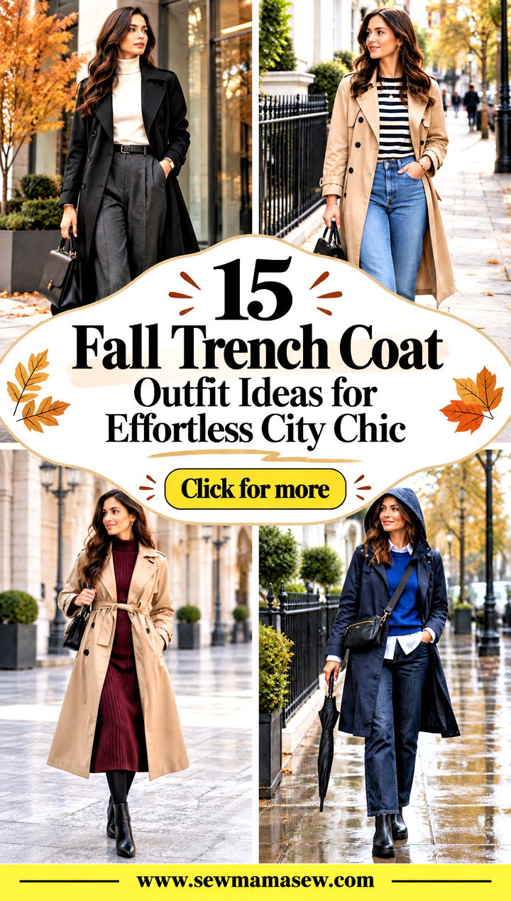 15 Fall Trench Coat Outfit Ideas for Effortless City Chic - 15 Fall Trench Coat Outfit Ideas for Effortless City Chic
