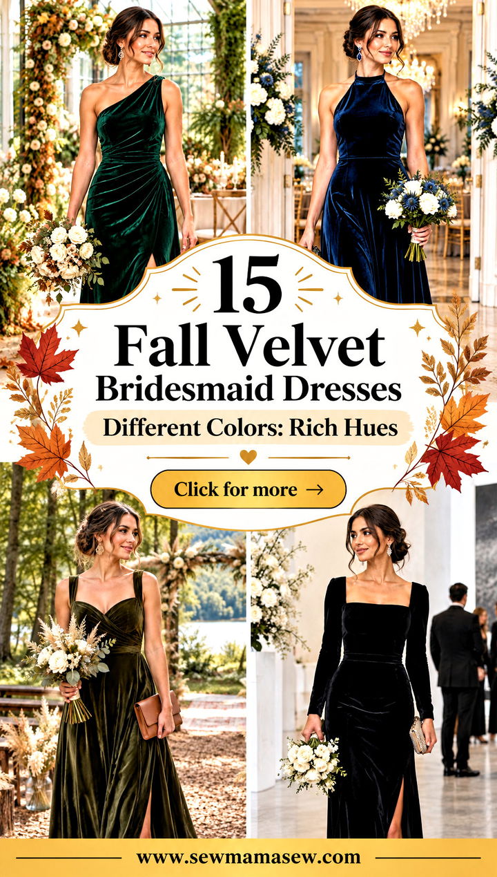 15 Fall Velvet Bridesmaid Dresses Different Colors Rich Hues - 15 Fall Velvet Bridesmaid Dresses Different Colors: Rich Hues