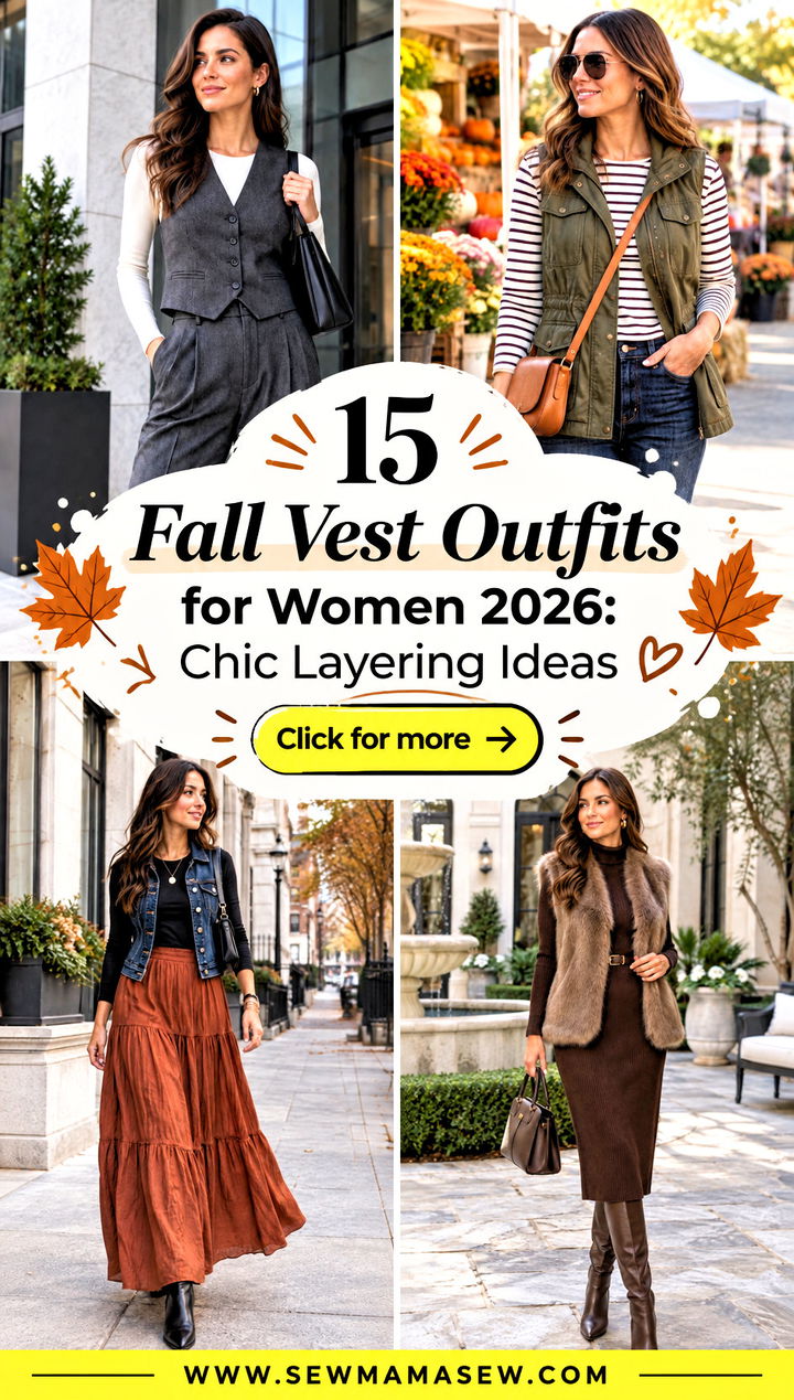 15 Fall Vest Outfits for Women 2026 Chic Layering Ideas - 15 Fall Vest Outfits for Women 2026: Chic Layering Ideas