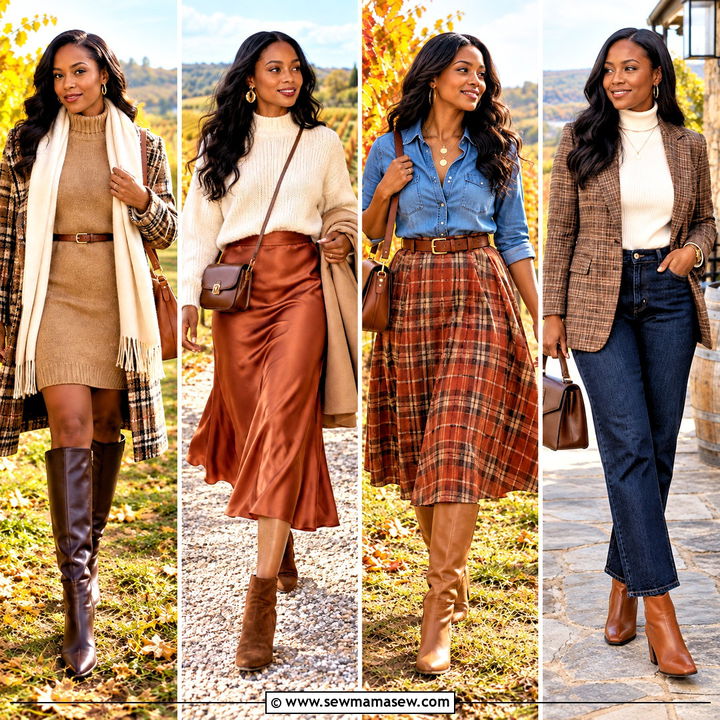 15 Fall Vineyard Outfits for Black Women: Chic Wine Days