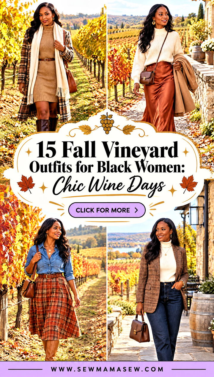 15 Fall Vineyard Outfits for Black Women Chic Wine Days - 15 Fall Vineyard Outfits for Black Women: Chic Wine Days