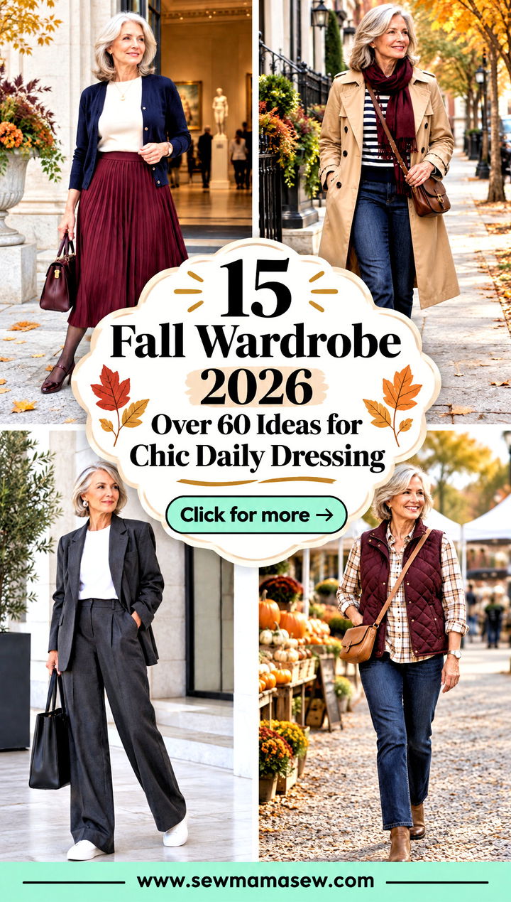 15 Fall Wardrobe 2026 Over 60 Ideas for Chic Daily Dressing - 15 Fall Wardrobe 2026 Over 60 Ideas for Chic Daily Dressing