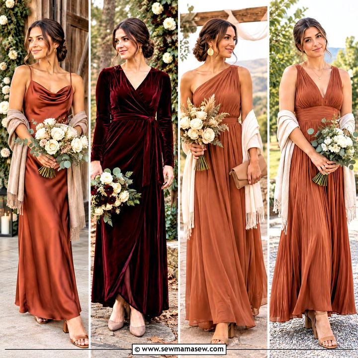 15 Fall Wedding Bridesmaid Dresses Rustic: Charming Looks