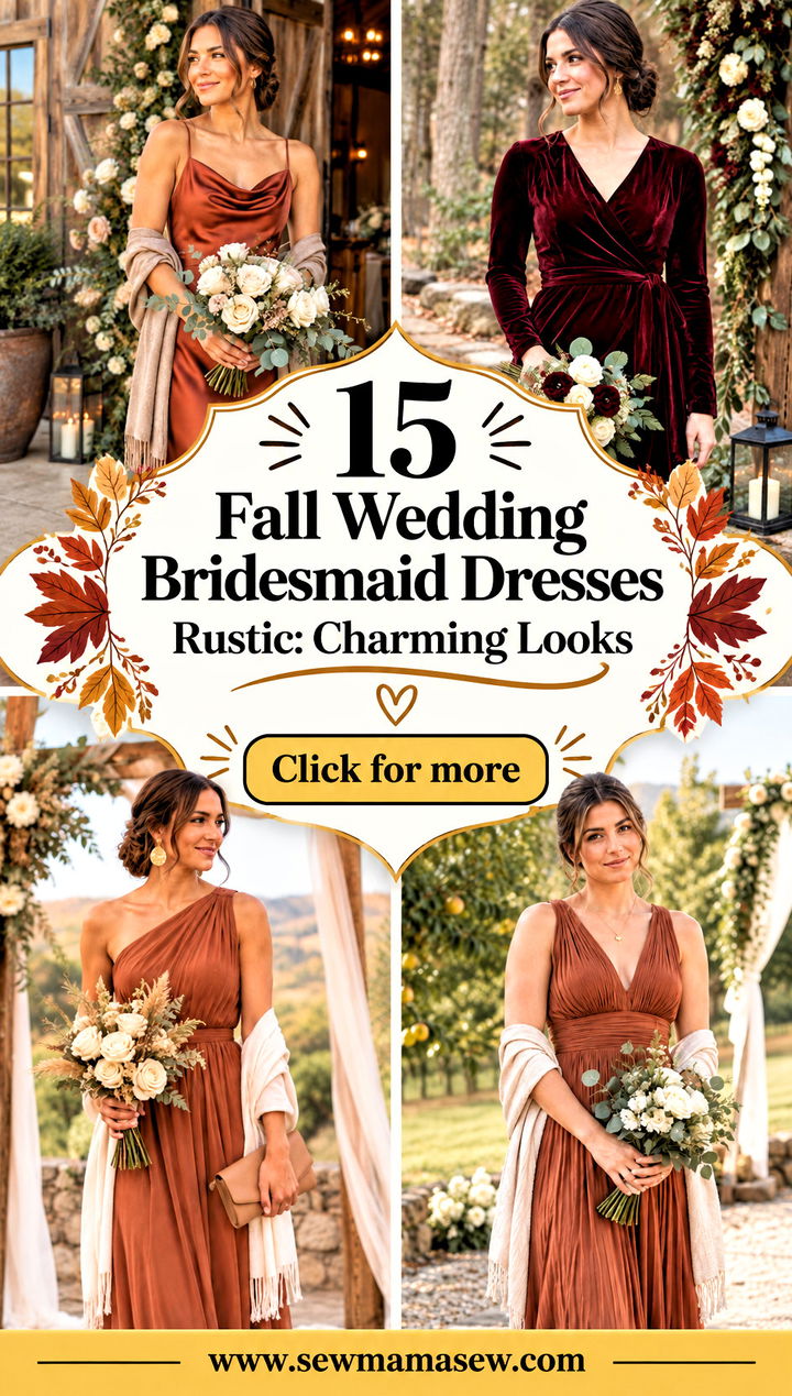 15 Fall Wedding Bridesmaid Dresses Rustic Charming Looks - 15 Fall Wedding Bridesmaid Dresses Rustic: Charming Looks
