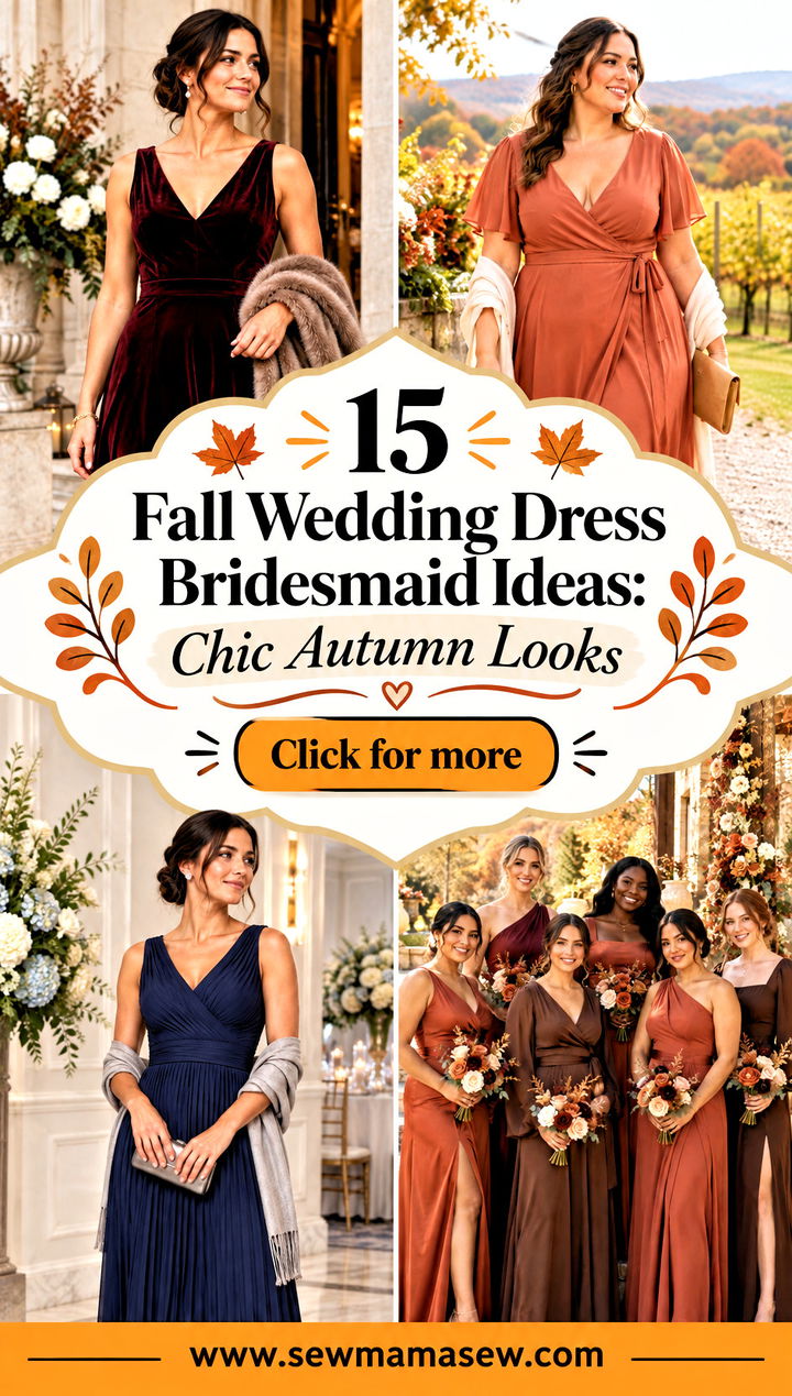 15 Fall Wedding Dress Bridesmaid Ideas Chic Autumn Looks - 15 Fall Wedding Dress Bridesmaid Ideas: Chic Autumn Looks