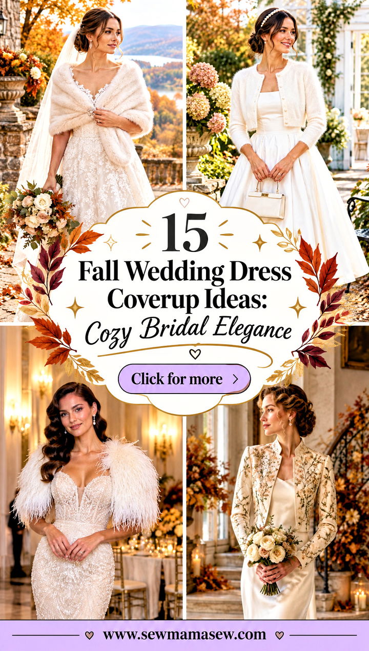 15 Fall Wedding Dress Coverup Ideas Cozy Bridal Elegance - 15 Fall Wedding Dress Coverup Ideas: Cozy Bridal Elegance