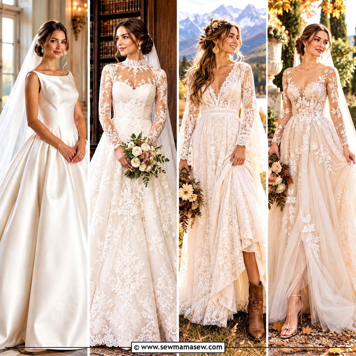 15 Fall Wedding Dress Ideas Brides: Dreamy Seasonal Looks