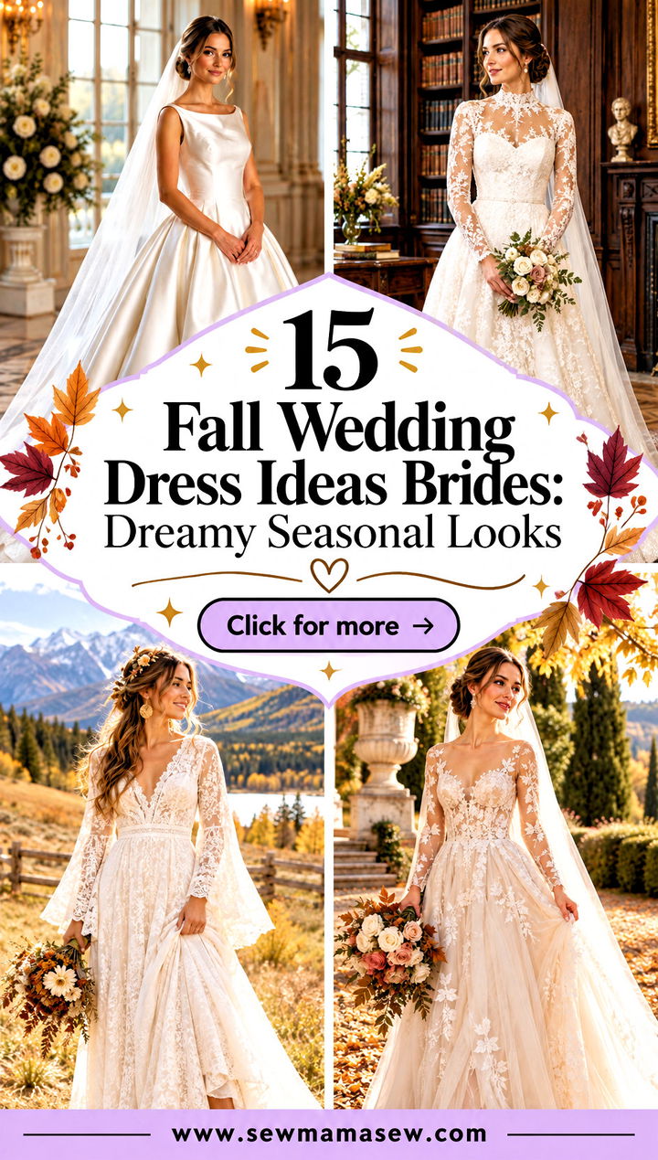 15 Fall Wedding Dress Ideas Brides Dreamy Seasonal Looks - 15 Fall Wedding Dress Ideas Brides: Dreamy Seasonal Looks