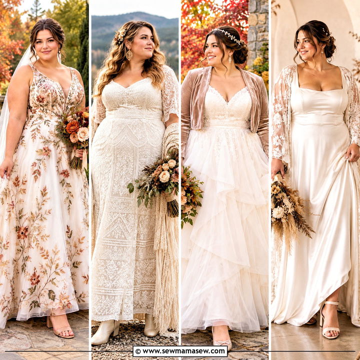 15 Fall Wedding Dress Plus Size Bohemian Ideas: Dreamy Looks