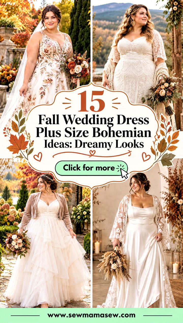 15 Fall Wedding Dress Plus Size Bohemian Ideas Dreamy Looks - 15 Fall Wedding Dress Plus Size Bohemian Ideas: Dreamy Looks