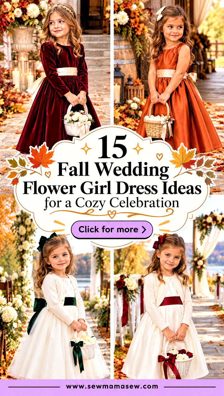 15 Fall Wedding Flower Girl Dress Ideas for a Cozy Celebration - 15 Fall Wedding Flower Girl Dress Ideas for a Cozy Celebration
