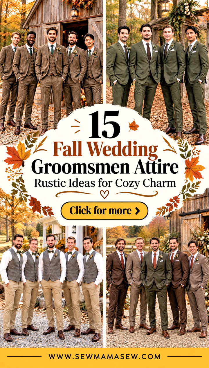 15 Fall Wedding Groomsmen Attire Rustic Ideas for Cozy Charm - 15 Fall Wedding Groomsmen Attire Rustic Ideas for Cozy Charm